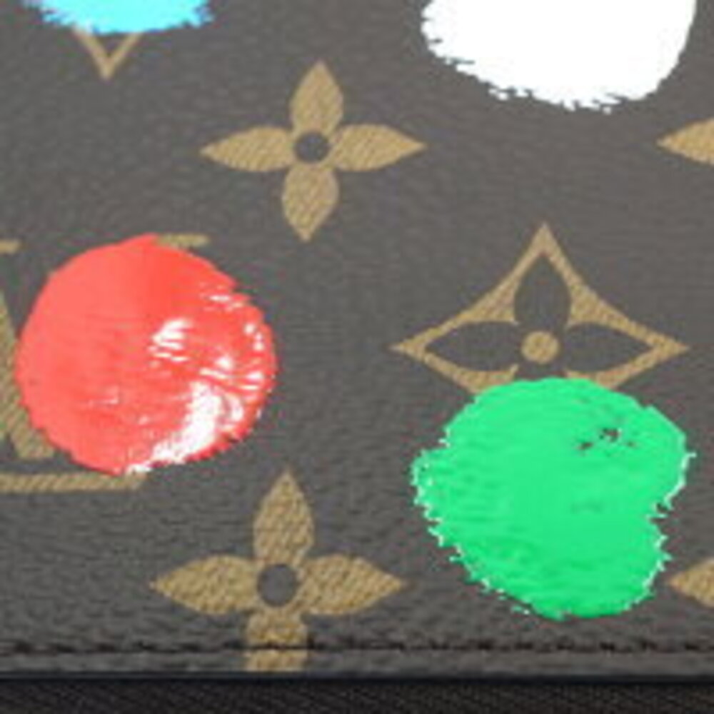 Louis Vuitton Yayoi Kusama Painted Dots Zippy Long Wallet Brown - Picture 4 of 7